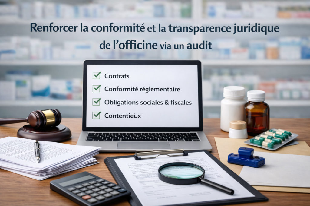 transparence et conformité juridique pharmacie audit