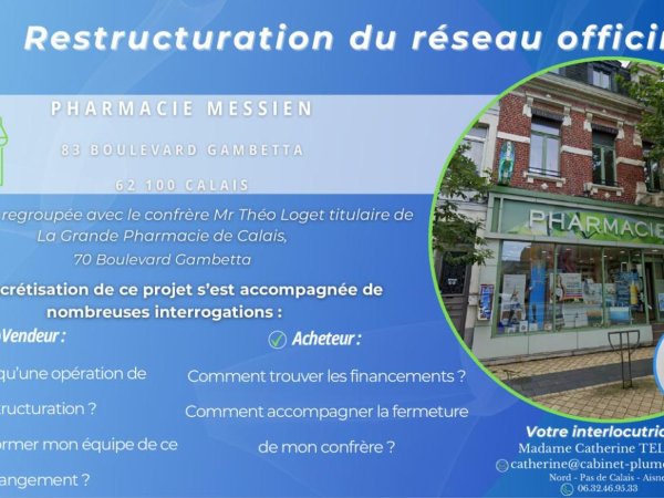 Restructuration du réseau officinal à Calais
