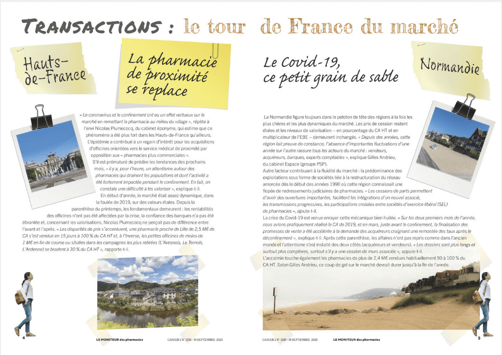 Le Tour de France du marché de la transaction pharmaceutique