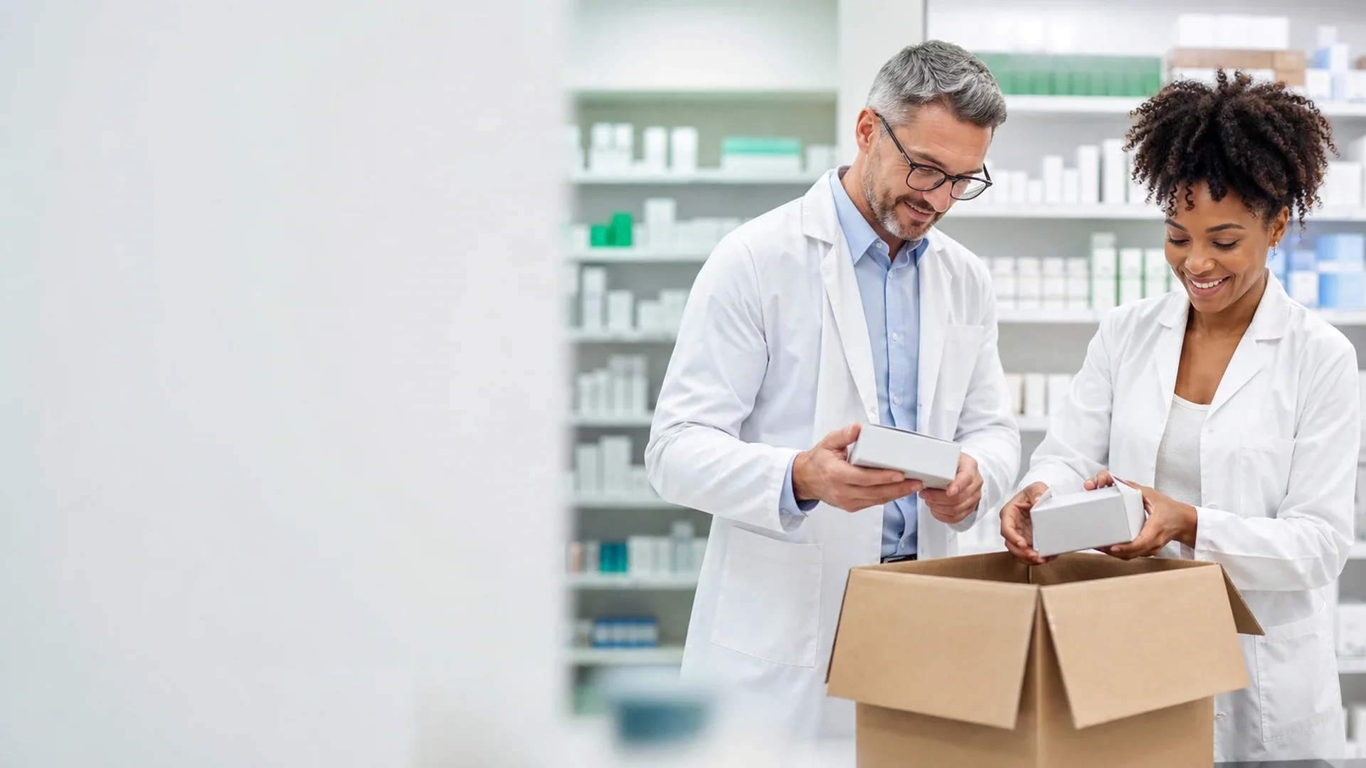 Pharmacien préparant un dossier de financement