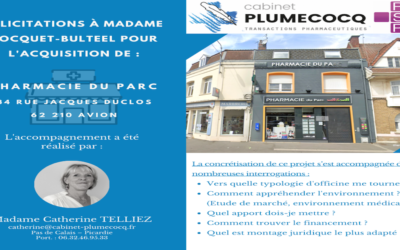 La pharmacie d’Avion pour Mme Bocquet-Bulteel