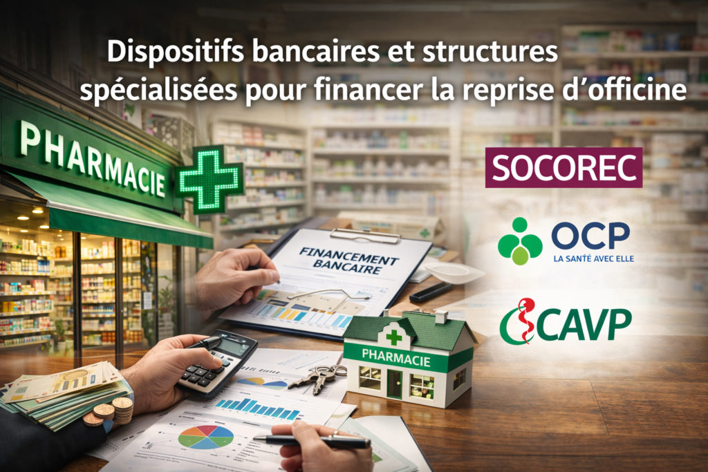 dispositifs bancaires et organismes reprise pharmacie