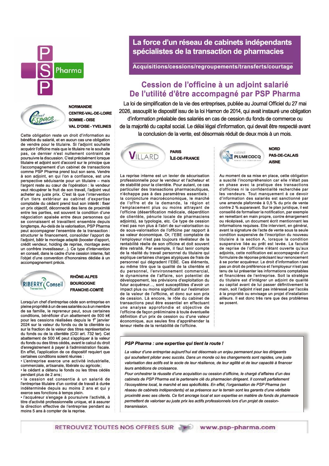 ✏️ Cession de l&rsquo;officine à un adjoint salarié